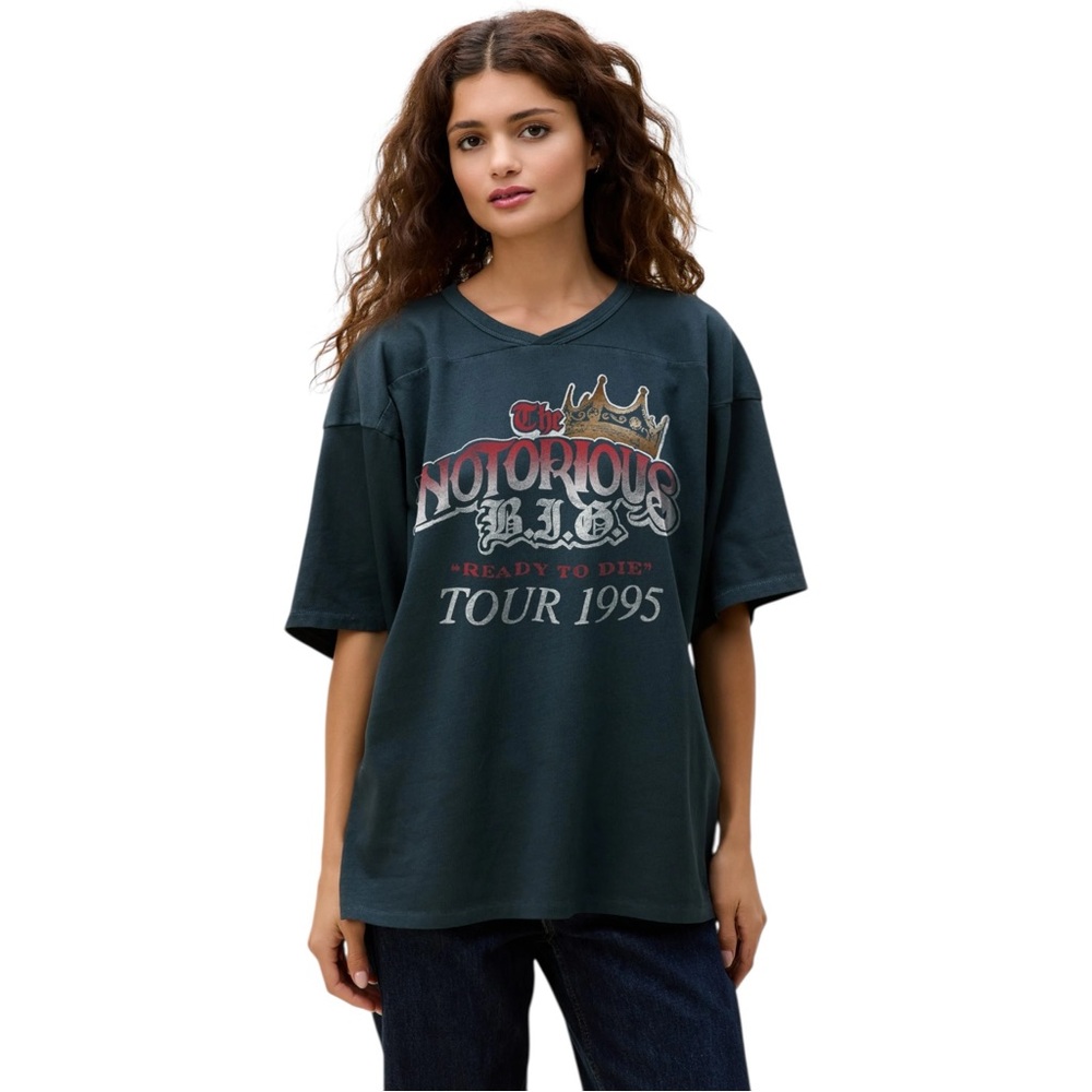 New Daydreamer The Notorious B.I.G. Ready To Die 1995 Oversized Jersey Tee Shirt